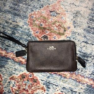 Authentic Brown Coach Wristlet